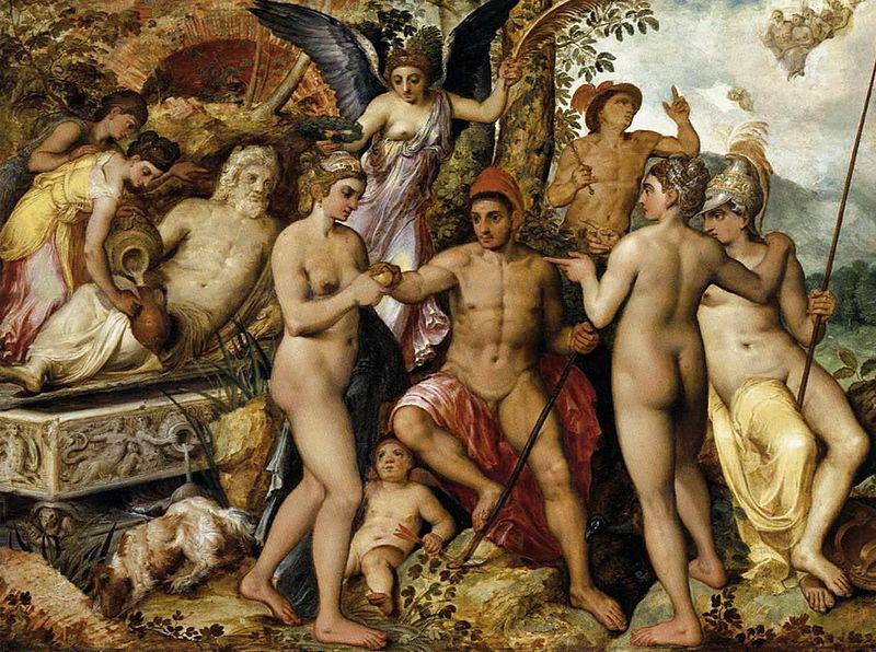 Frans Floris de Vriendt The Judgment of Paris Sweden oil painting art
